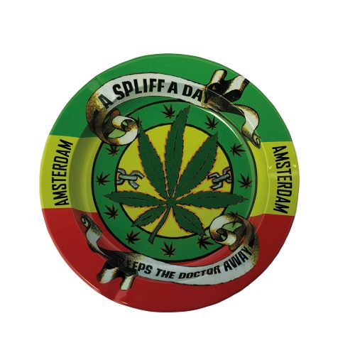 Tin Ashtrays Cool 7 (12 pcs)