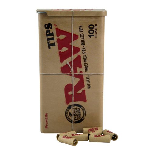 Raw Tin Prerolled Tips