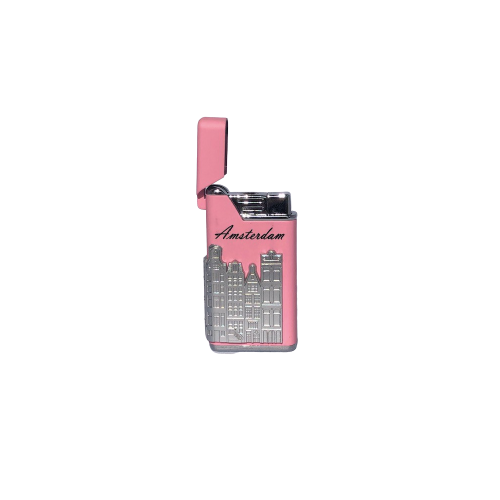 Alternative view of Aanstekers Torch Roze Gevelhuisjes Zilver