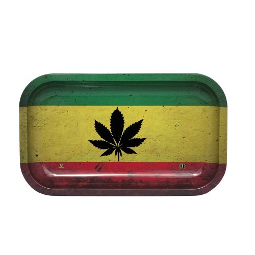 Tray Rasta Leaf Small 27.5 x 17.5 cm