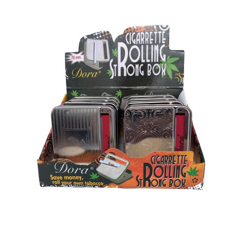 Dora Metal Rollingmachine/Cigarette Case Leaf 78 mm