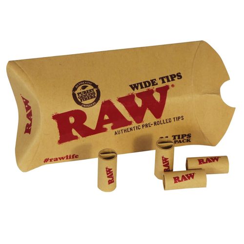 Alternative view of Raw Tips Wide Prerolled