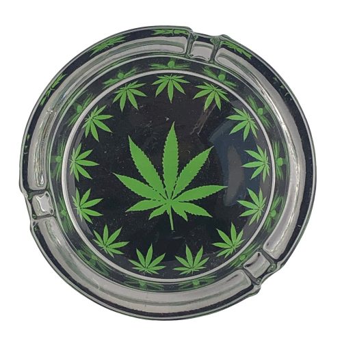 Glass Ashtrays Leaf box 6