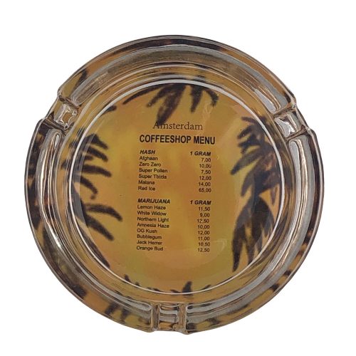 Glass Ashtrays Menu box 6
