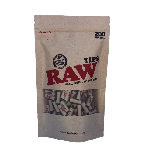 Raw Bag Prerolled Tips ( 200 )