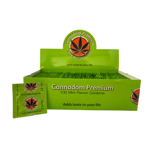 Cannabis Condoms display 100 pcs