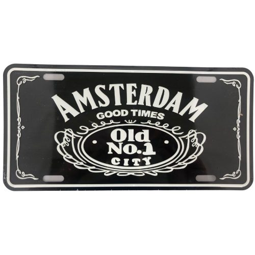 License Plate 1 Amsterdam Jack D