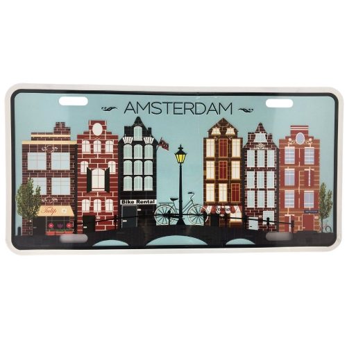 License Plate 8 Canal Houses