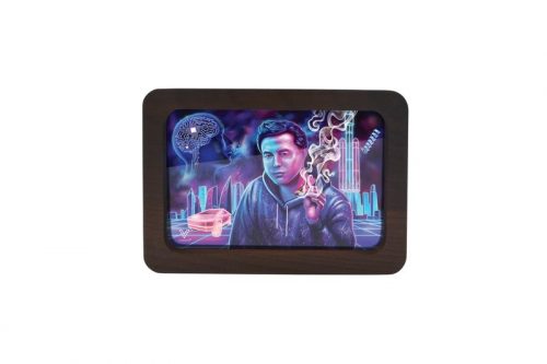 V Syndicate 3D High Def Wood Tray Space Xhale Small