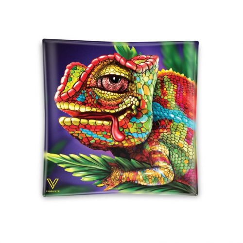 Glass Ashtray Chameleon