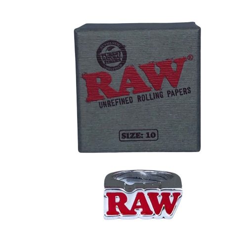 Raw Silver Smokers Ring 10