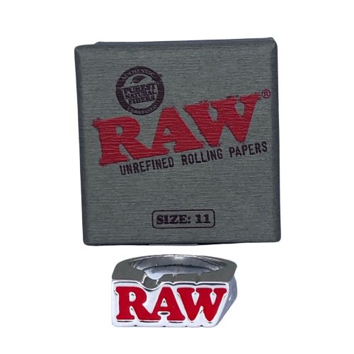 Raw Silver Smokers Ring 11