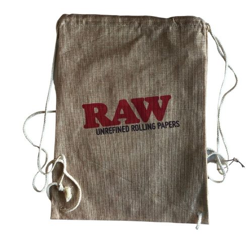 Raw Drawstring Bag Tan