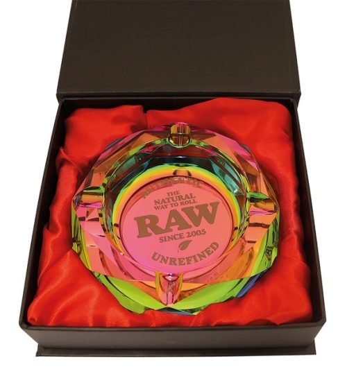 Alternative view of Raw Ashtray Glass Rainbow
