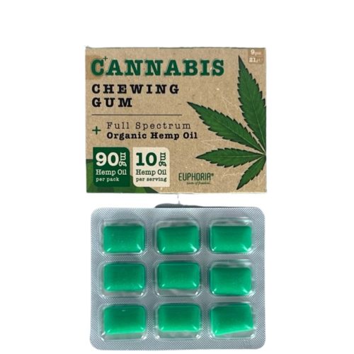 Alternative view of Cannabis Chewinggum with Organic Hemp Oil 12 pack