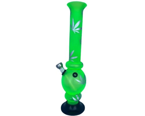Acryl Bong 18 A Leaf Frosty Groen 26 Cm