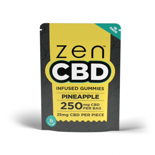Zen CBD Gummy Pineapple 250 MG (10)