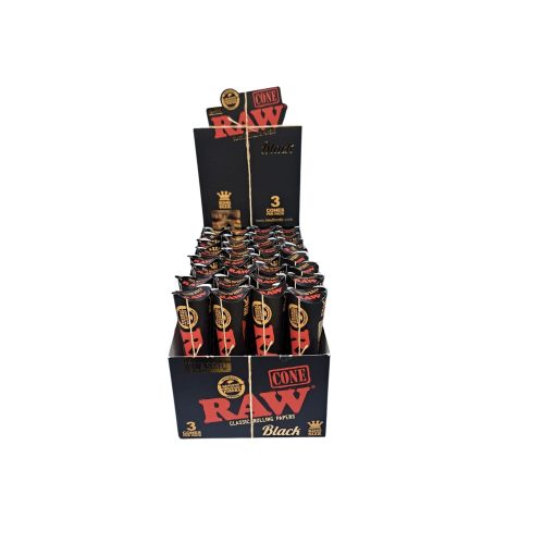 Raw Black Cones KS 3 pcs(Display 32)
