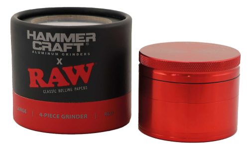 Raw Hammercraft Grinder Red 63 mm