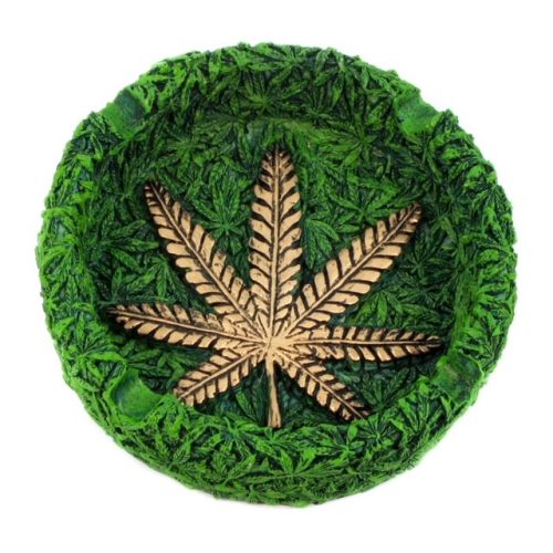 Ashtray Stone Medium 13 Cm Nr 30 Leaf Gold (6 pcs)