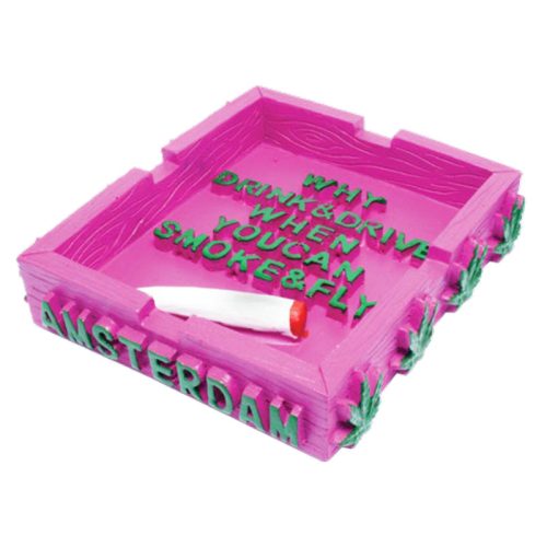 Ashtray Stone Medium Nr 26 XXX Why Drink & Drive Pink (6 pcs)