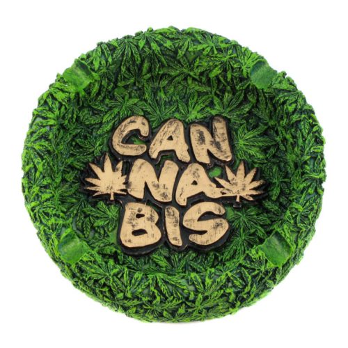 Ashtray Stone Medium 13 Cm Nr 34 Cannabis (6 pcs)
