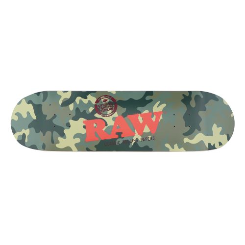 Raw Skateboard Camouflage & Raw Black Design