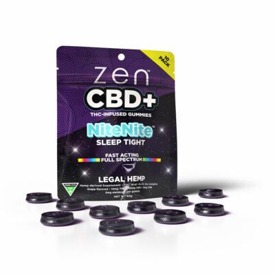 Zen NiteNite Gummies 500 MG ( 40 mg Cbd en 10 Mg THC)