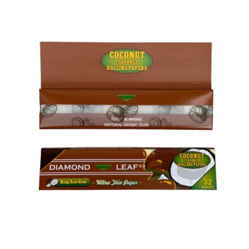 Alternative view of Diamond Leaf Flavoured Rolling Papers Coconut