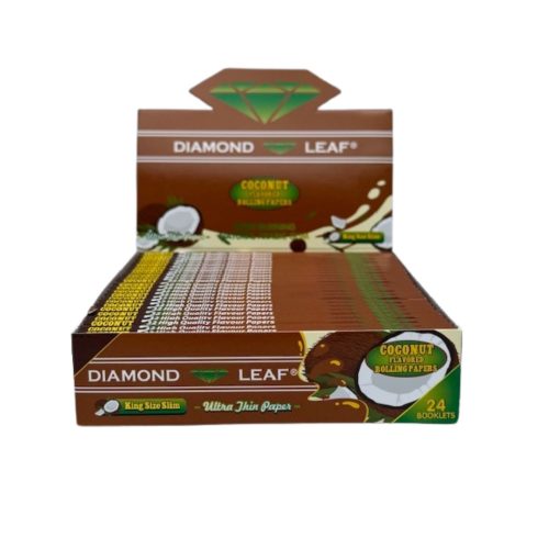 Diamond Leaf Flavoured Rolling Papers Coconut