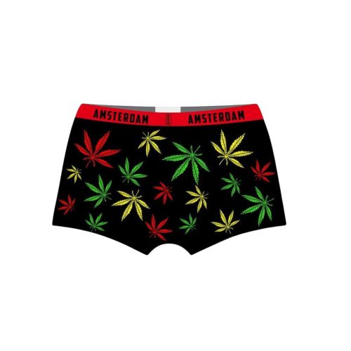 Boxershort Black Leaf Rasta XL