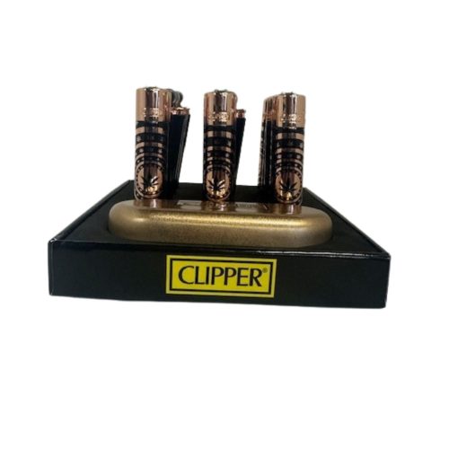 Clippers Metal Leaves Pattern Rose Gold