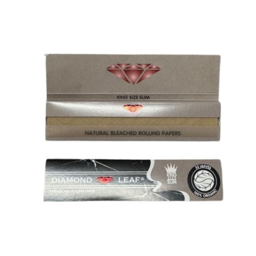 Alternative view of Diamond Leaf Unbleached Kingsize Slim (50)