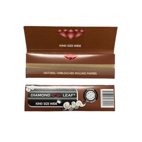 Alternative view of Diamond Leaf Unbleached Kingsize Wide (50)