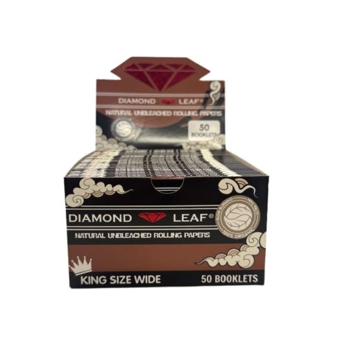 Diamond Leaf Unbleached Kingsize Wide (50)
