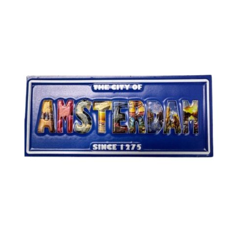 Magnet 3D NM 22 City of Amsterdam Blue(10)