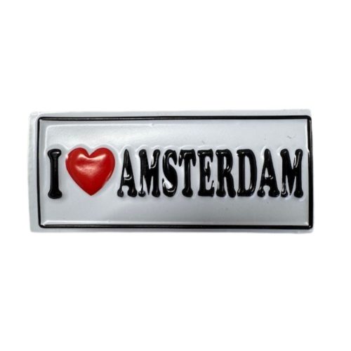 Magnet 3D NM 25 I Love Amsterdam White(10)