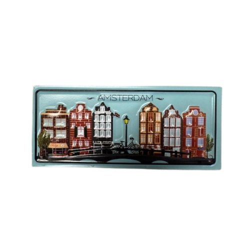 Magnet 3D NM 46 Amsterdam Canalhouses Blue(10)