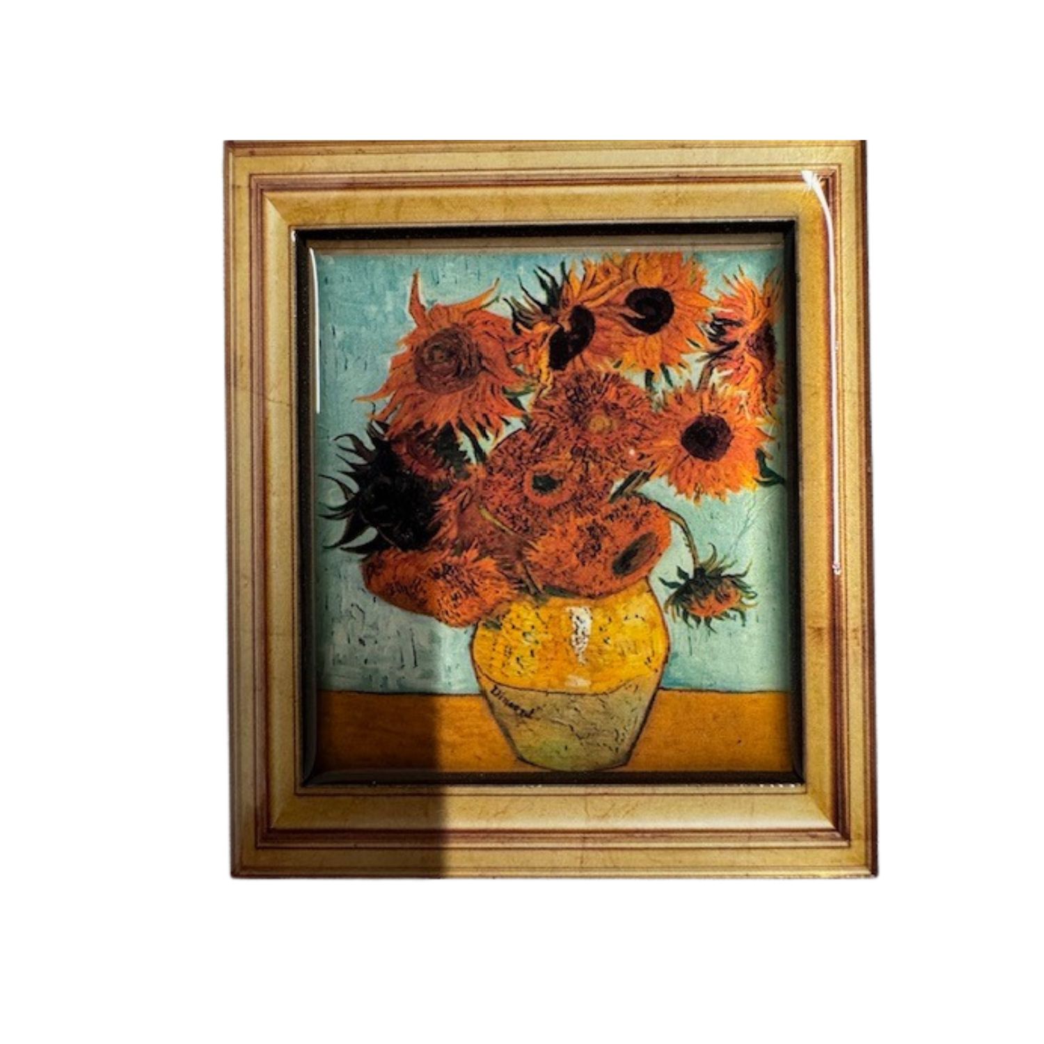 Magnet Epoxy 2 Van Gogh Vase with 15 Sunflowers