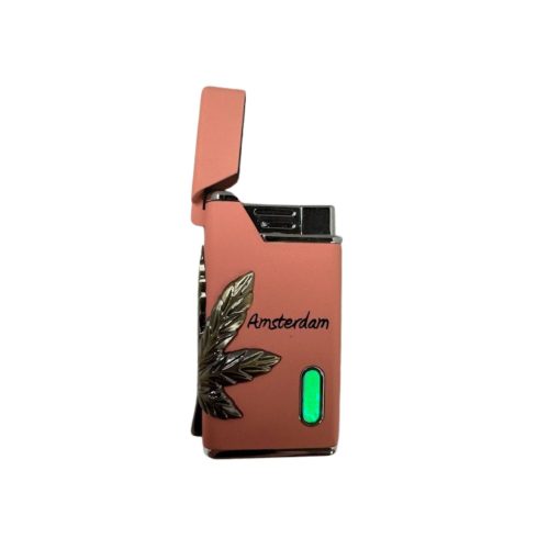 Alternative view of Aanstekers Torch Roze Cannabisblad Brons